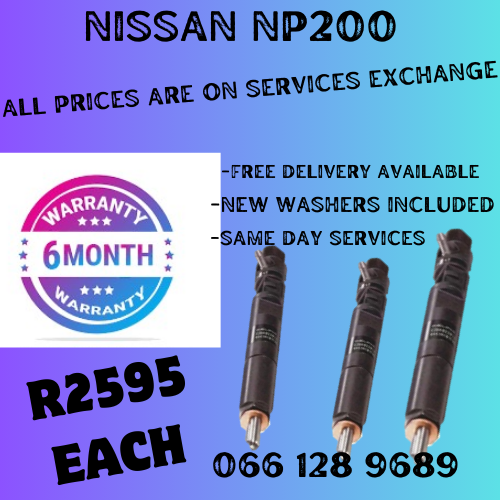 NISSAN NP200 DIESEL INJECTORS FOR SALE ON EXCHANGE OR TO RECON YOUR OWN