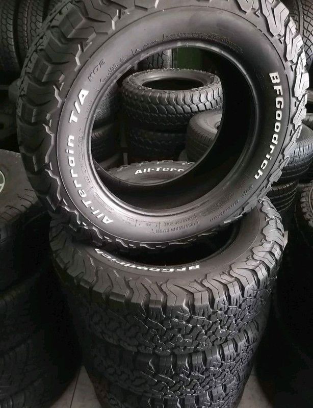 Set of 4 Tyres Fairly used 265/65/R17 BF GOODRICH ALL-TERRAIN A/T KO2 ZUMA 061_706_1663