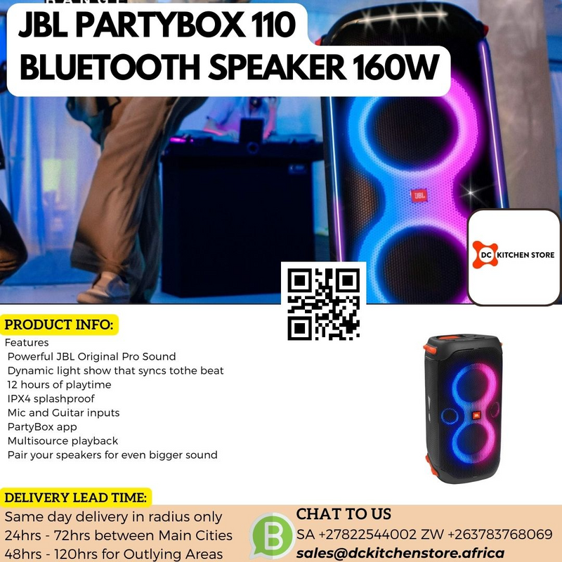 JBL PARTYBOX 110 BLUETOOTH SPEAKER