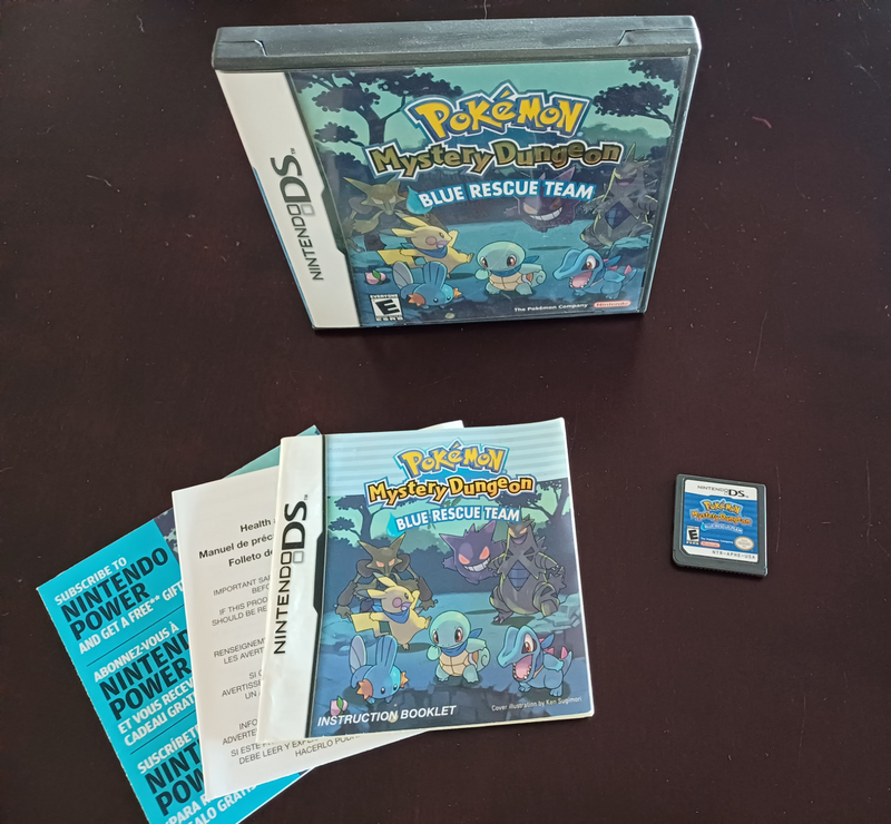 Pokemon Mystery Dungeon Blue Rescue Team- FULL AUTHENTIC SET- Nintendo DS