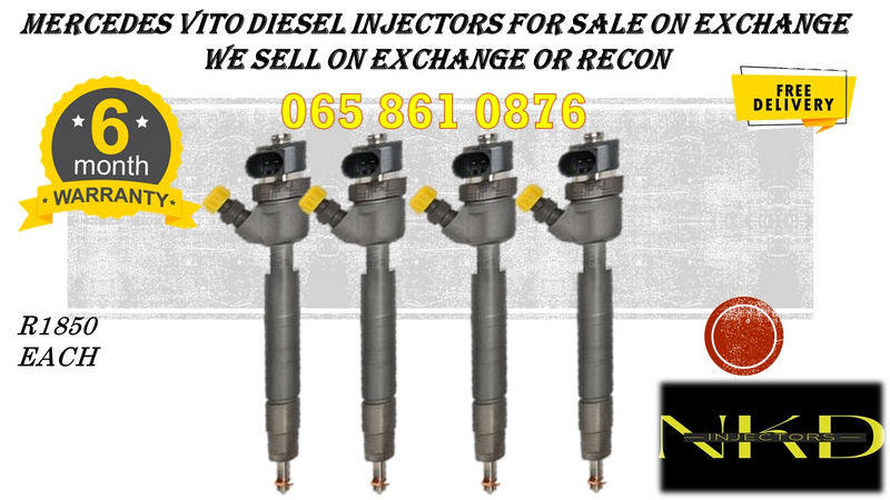 MERCEDES BENZ VITO FDIESEL INJECTORS FOR SALE OR TO RECON