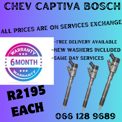 CHEVROLET CAPTIVA BOSCH DIESEL INJECTORS FOR SALE ON EXCHANG OR TO RECON YOUR OWN