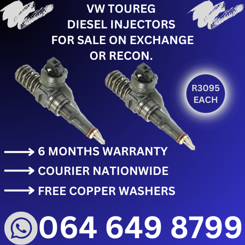 Volkswagen Toureg diesel injectors for sale.