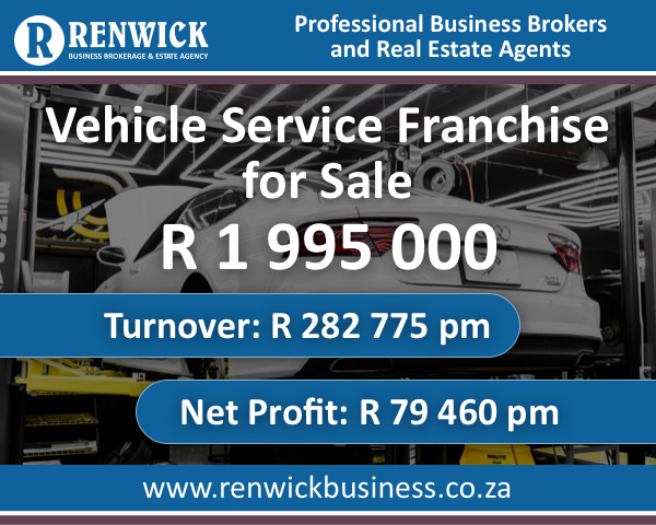 Business for Sale: Vehicle Service Franchise