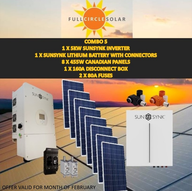 Sunsynk 5Kw Solar Combo Deal 5