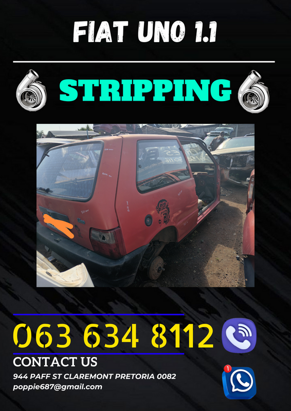 Fiat uno 1.1 stripping for spares Call or WhatsApp me 061 535 0116