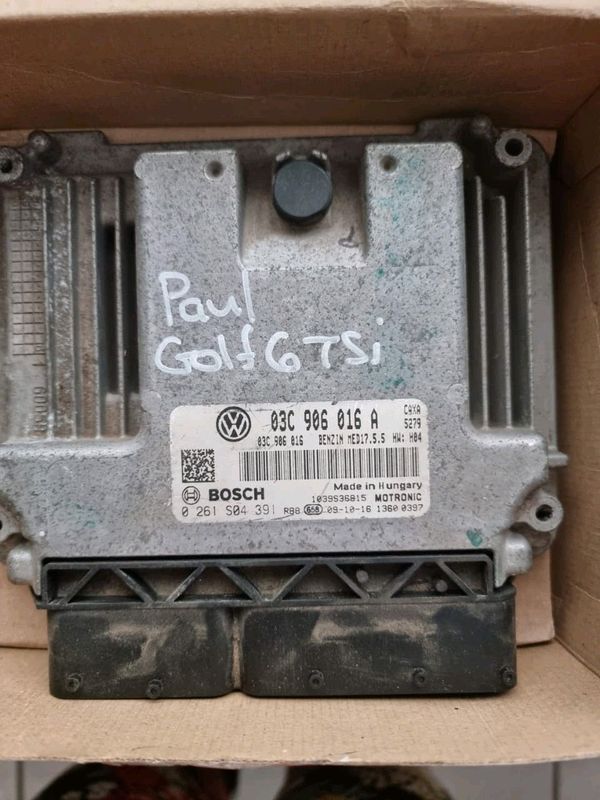Bargain buy very hard to find golf 6 1 4 t si engine control unit ( computer box)