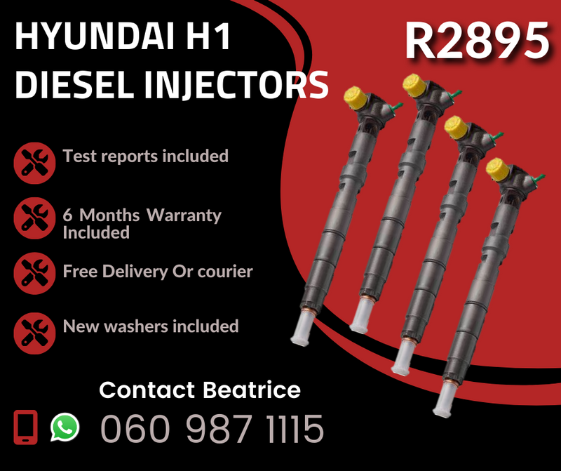 HYUNDAI H1 DIESEL INJECTORS FOR SALE WITH WARRANTY ON
