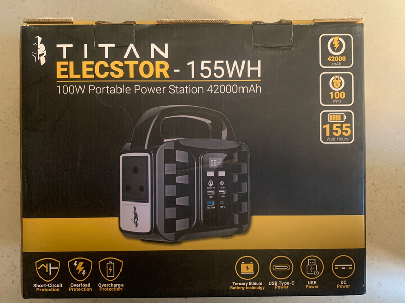 Titan Elecstor 155WH 42000mAh 150W Portable UPS Power Station