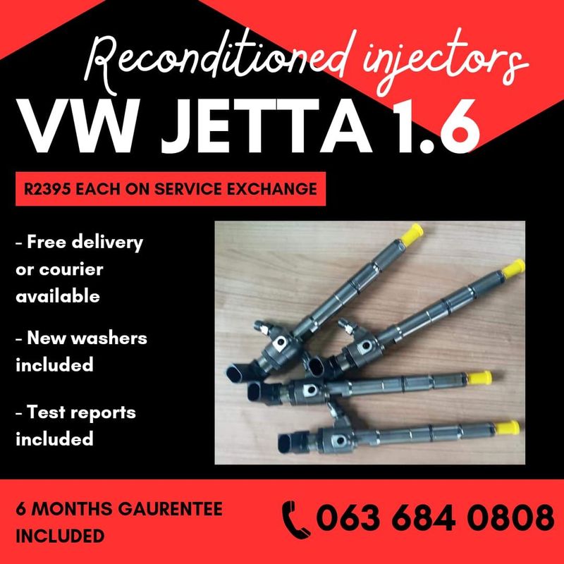 VW JETTA 1.6 DIESEL INJECTORS FOR SALE WITH WARRANTY ON