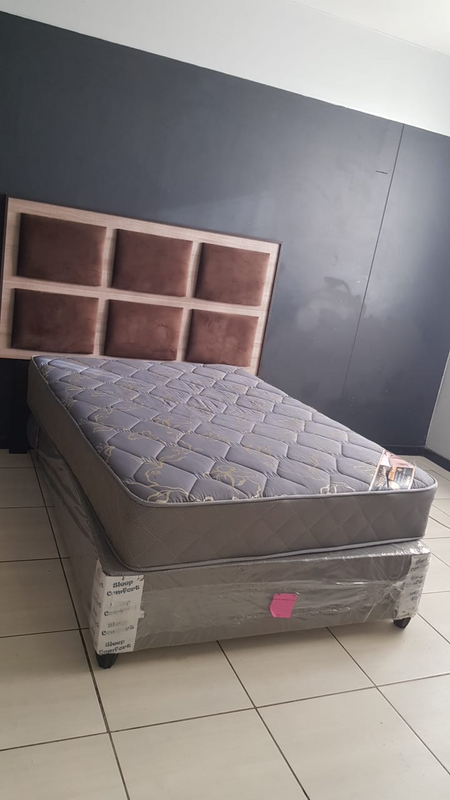 Double bed and a head board