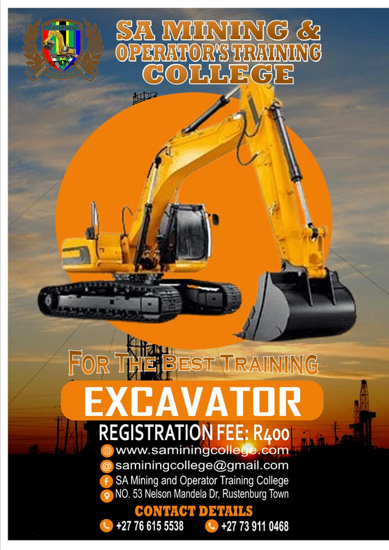 EXCAVATOR TRAINING COURSE OR SERVICES IN NORTHERN CAPE, NORTH WEST 0766155538 / 0646752020