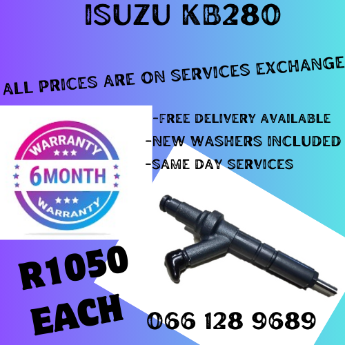 ISUZU KB280 DIESEL INJECTORS FOR SALE ON EXCHANGE OR TO RECON YOUR OWN