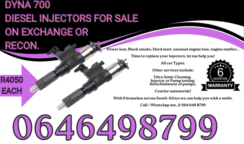 DYNA 700 diesel injectors for sale on exchange.