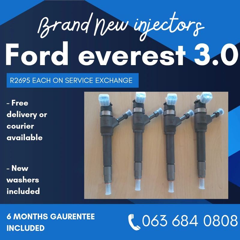 FORD EVEREST 3.0 RECON INJECTORS AND BRAND NEW FOR SALE WITH WARRANTY
