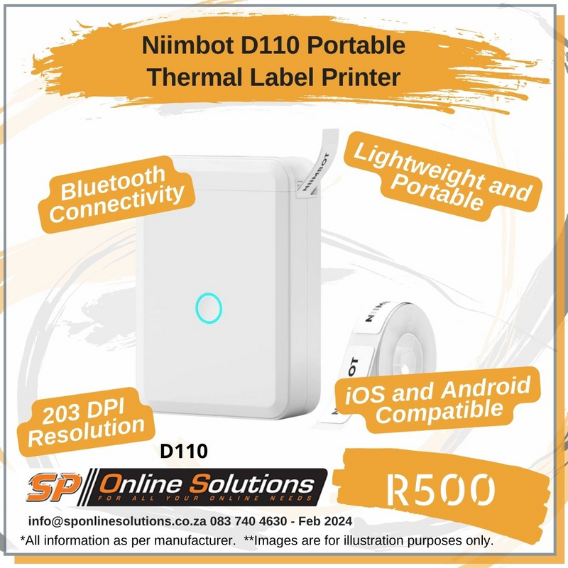 Niimbot D110 Portable Thermal Label Printer