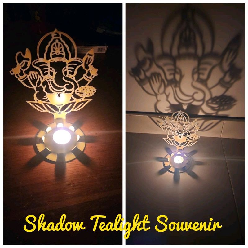 Ganesha Shadow Tea light candle holder