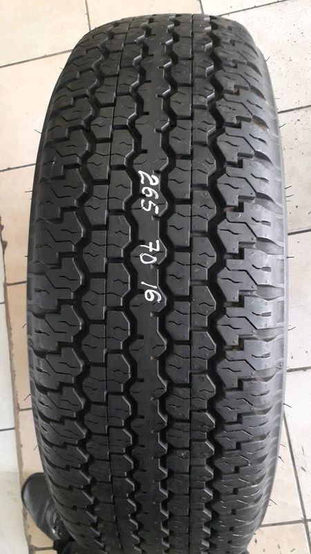 265/70/16 for sale we have all sizes of tyres will fit and balance calk/whatsApp 0631966190 we deliv
