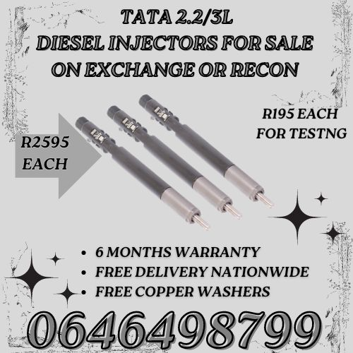 Tata 2.0/3.0 diesel injectors for sale