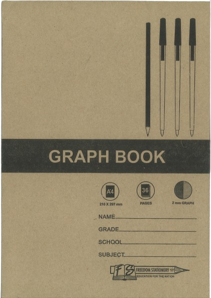 Freedom Stationery 36pg Graph Book