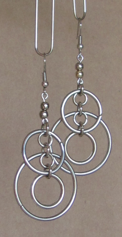 Handmade - Split Ring Drop Earrings