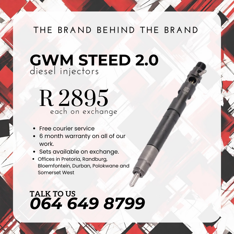 GWM 2.0 Steed diesel injectors for sale on exchange