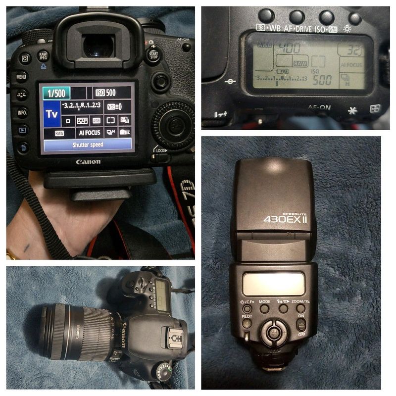 Canon EOS 7D camera with lenses&amp; flash