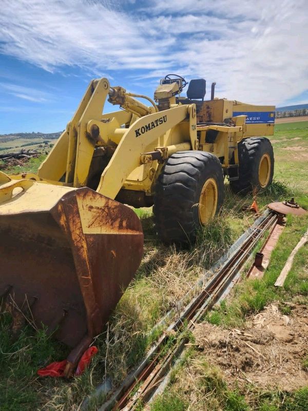 Komatsu WA 250 Laaigraaf met Ratkas Probleem