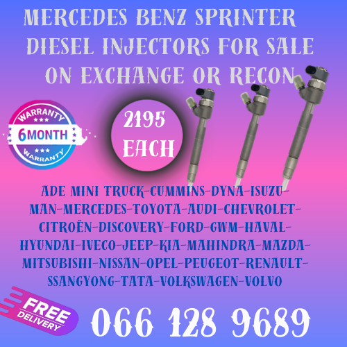 MERCEDES BENZ SPRINTER DIESEL INJECTORS FOR SALE ON EXCHANGE WITH FREE COPPER WASHERS