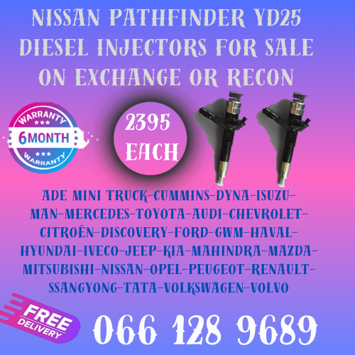 NISSAN PATHFINDER YD25 DIESEL INJECTORS FOR SALE ON EXCHANGE WITH FREE COPPER WASHERS