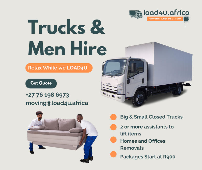 Affordable Cape Town Removals | Closed Trucks and Men Hire