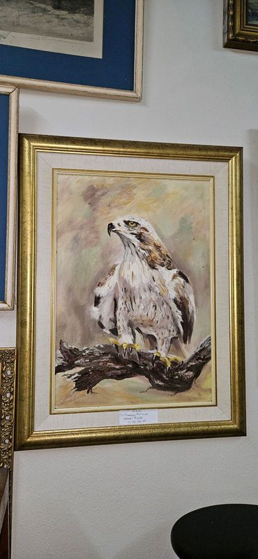 Oil Painting: African Hawk Eagle
