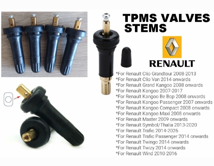 Renault TPMS tyre valves stems