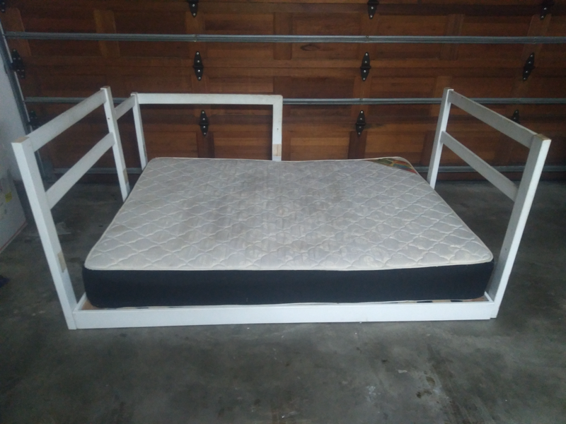 Kids Double Bed (Disembled) with Safety Bar
