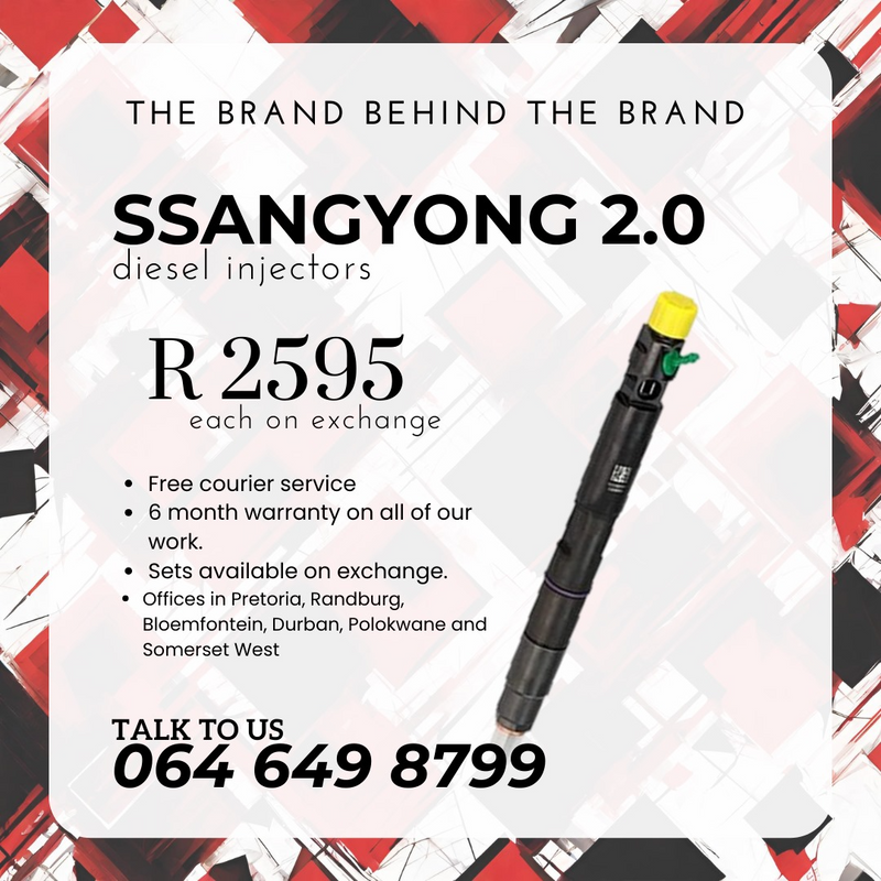 Ssangyoung 2.0 diesel injectors for sale on exchange