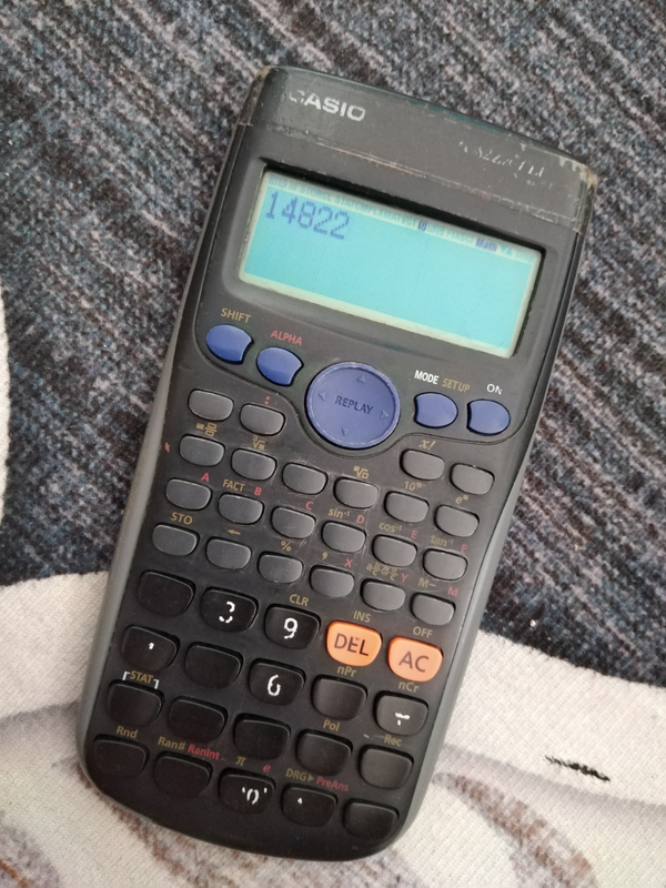 Black Casio Calculator