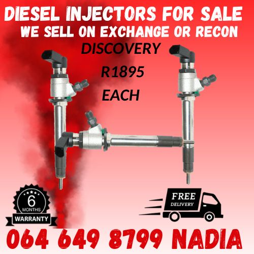 DISCOVERY TDV 6 INJECTORS FOR SALE ON EXCHANGE OR TO RECON WITH WARRANTY