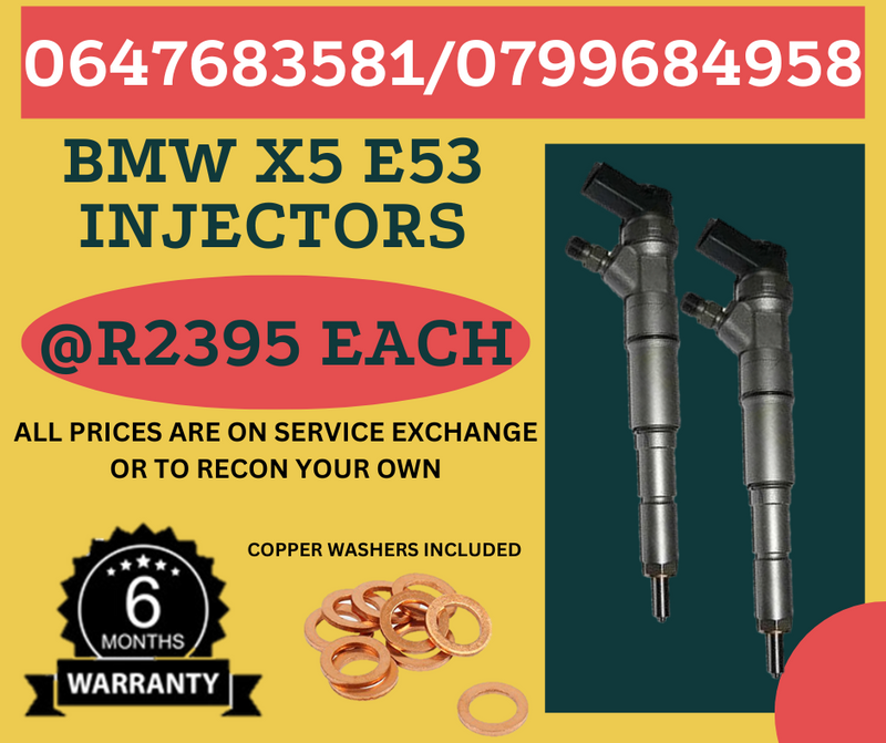 BMW X5 E53 DIESEL INJECTORS/ FREE COPPER WASHERS