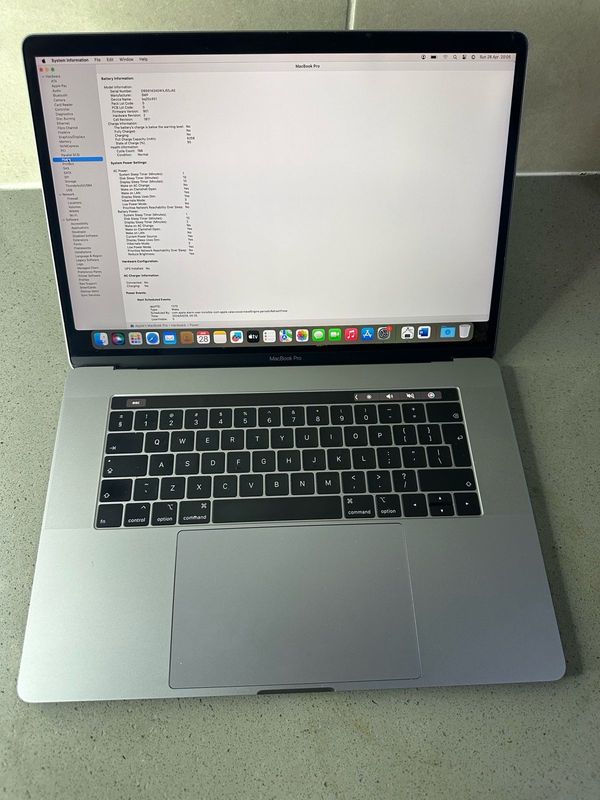 MacBook Pro 2019 Core i9, 16GB RAM, 500GB SSD