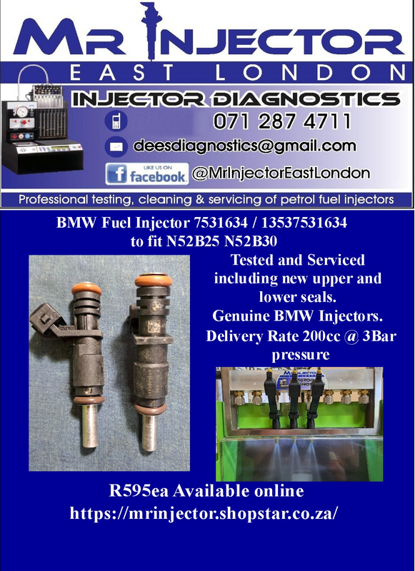 BMW Fuel Injector 7531634 / 13537531634 to fit N52B25 N52B30