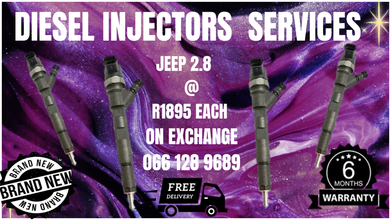 JEEP 2.8 DIESEL INJECTORS FOR SALE ON EXCHANGE