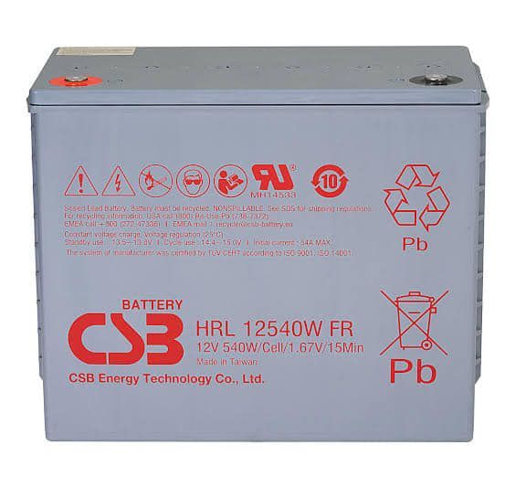 CSB 12540W 134AH 12V RECHARGEABLE DEEP CYCLE BATTERY