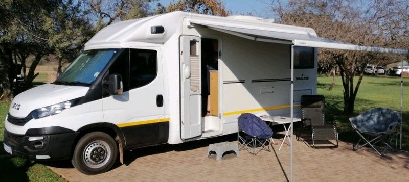 Iveco Travelstar Motorhome. Fiamma awning &amp; privacy room, android, tv, satelite, shower, rvc