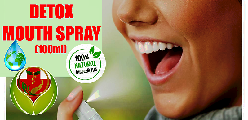 Organic Herbal Detox &amp; Cleanse Mouth Spray for Adults and Kids