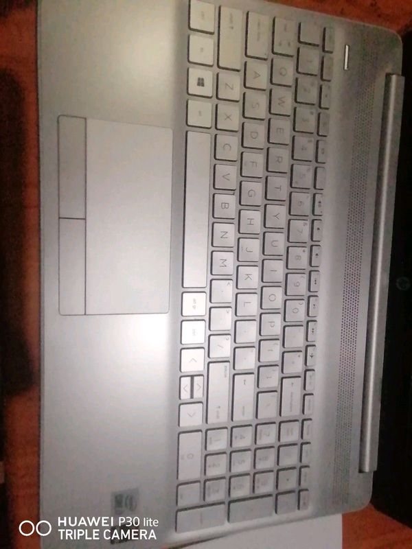 Silver Hp laptop