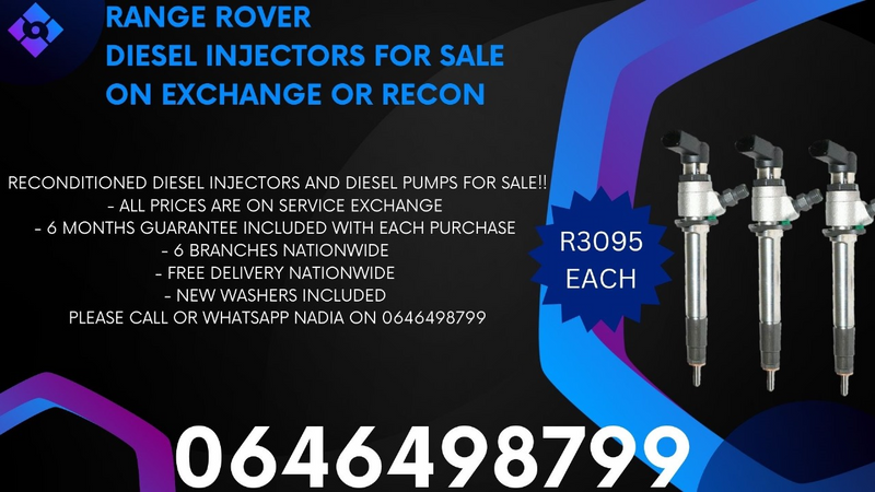Range Rover diesel injectors for sale on exchange