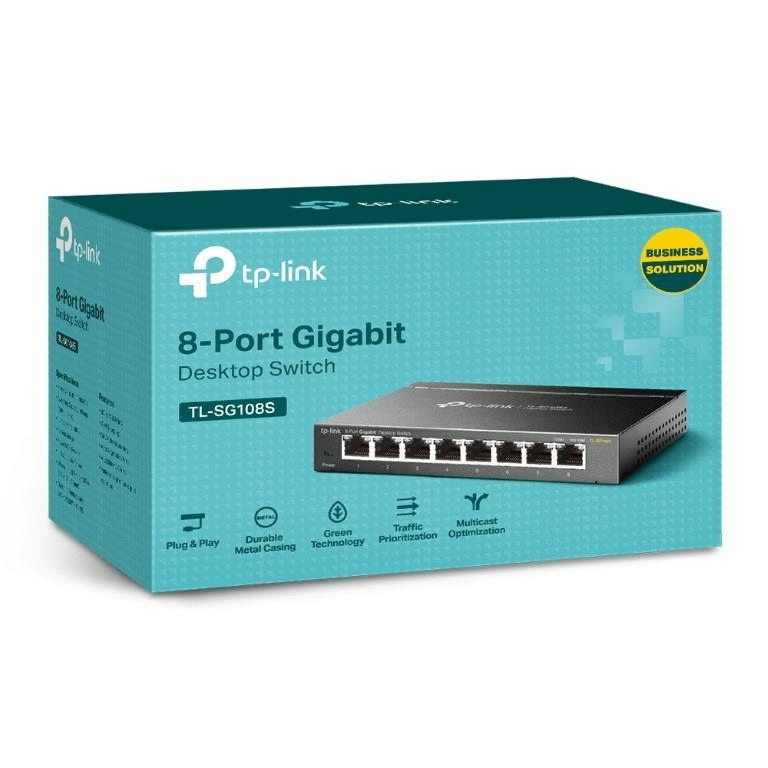 TP-Link TL-SG108S 8-port Gigabit Desktop Unmanaged Switch - Brand New