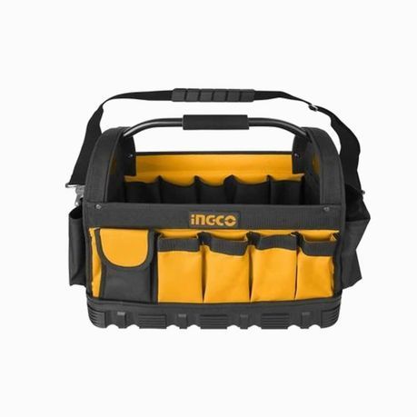 Ingco - Tool Bag - 16&#34;400mm - Hard Bottom - 21pc Pocket