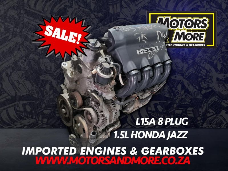 Honda Jazz L15A 8Plug 1.5 Engine For Sale No Trade in Needed