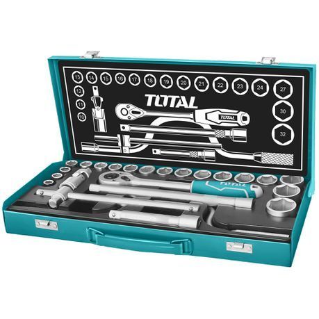 Total Tools 24Pcs 1/2&#34; Industrial socket set